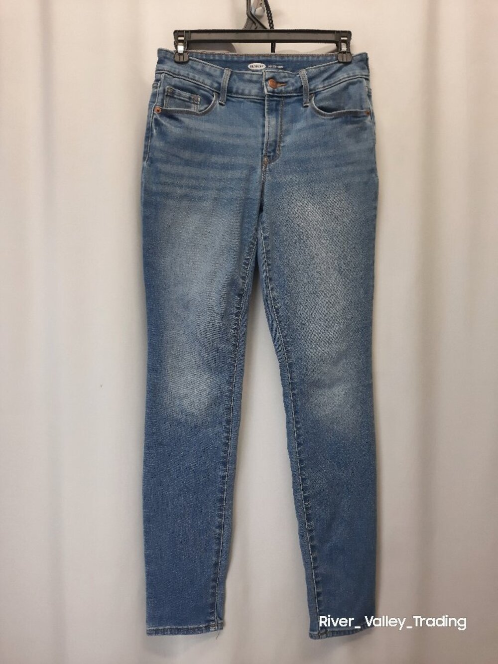 Old Navy Pop Icon Skinny Jeans Womens 4 Medium Wash Stretch Denim Mid High Rise